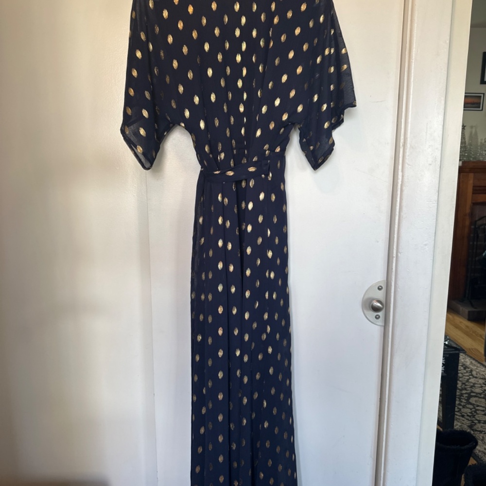 Hutch Blue Gold Wrap Dress - Picture 5 of 5